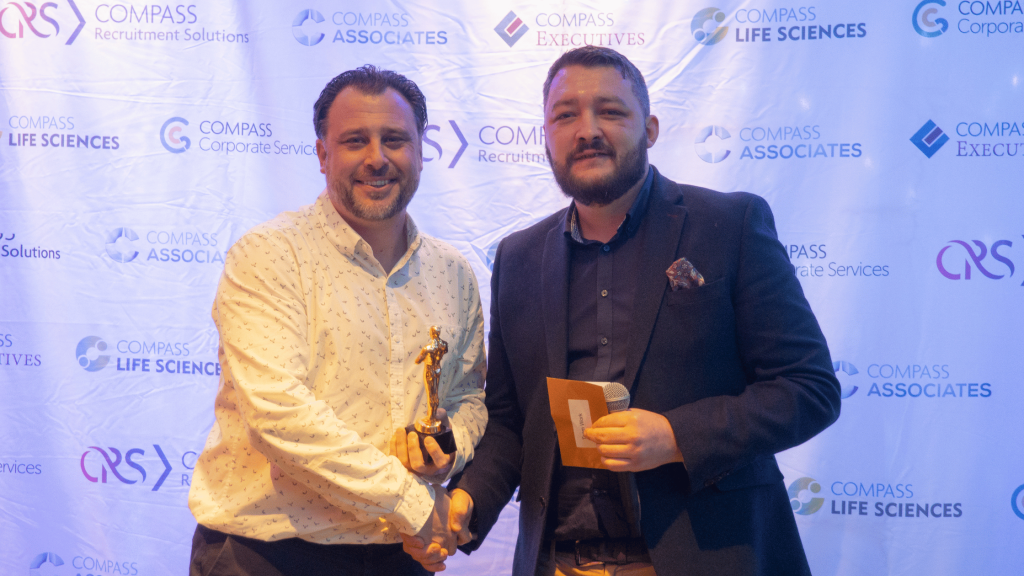 Compass Associates - Core Values Awards - winner Christian Hannam