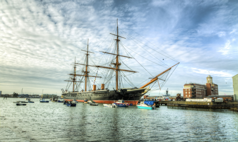 Compass Associates - Image of Portsmouth and HMS Warrior